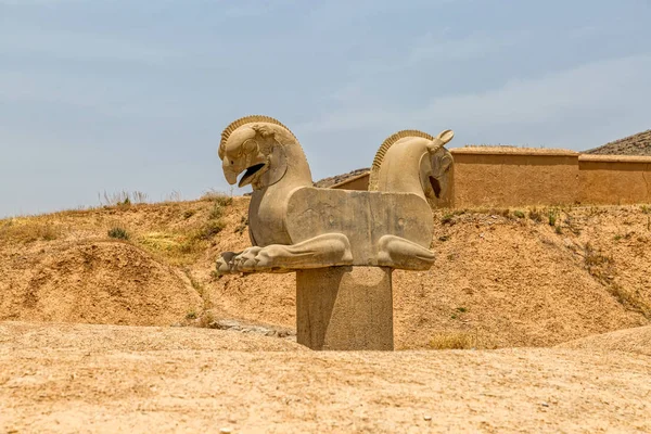 Homa fågel i Persepolis — Stockfoto