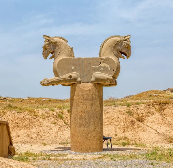 Homa Bird in Persepolis Stock Picture