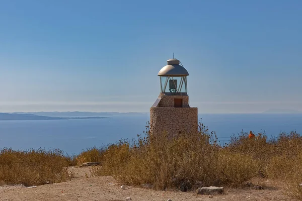 Faro de Sarande Arnavutluk 'ta sinyal veriyor — Stok fotoğraf