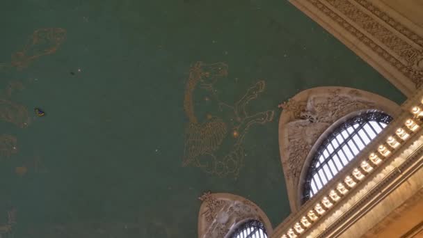 Plafond de la gare Grand Central de New York — Video