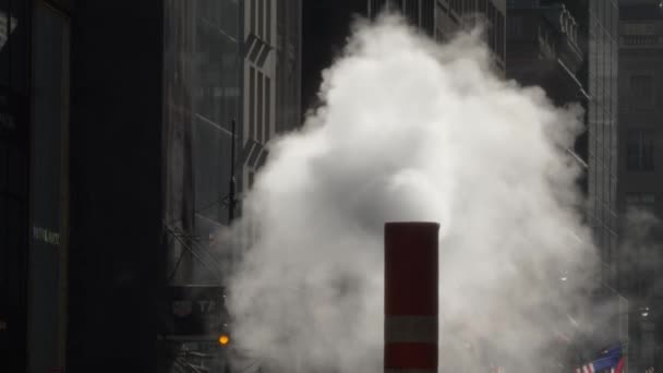 Nova Iorque Manhattan Quinta Avenida trabalho rodoviário — Vídeo de Stock