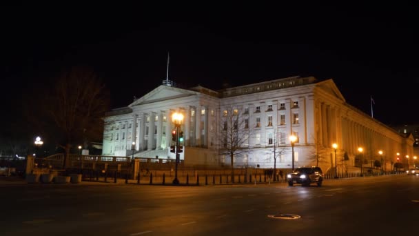 Finansdepartementets byggnad i Washington DC — Stockvideo