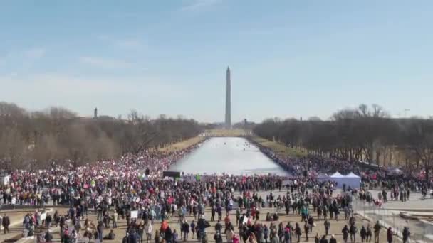 Washington monument obelisk vereinigte staaten von amerika — Stockvideo