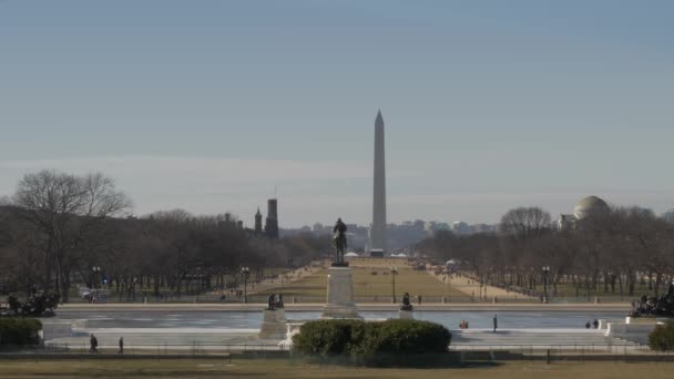 Washington Monument obelisk United States of America — Stock Video