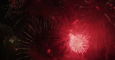 Havai fişek görüntüsü yavaş çekim