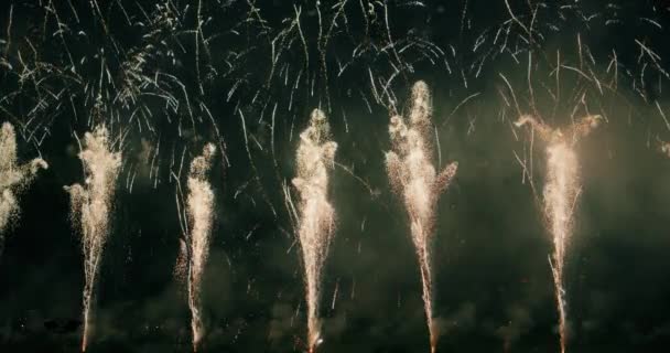 Fogos de artifício em Zagreb — Vídeo de Stock