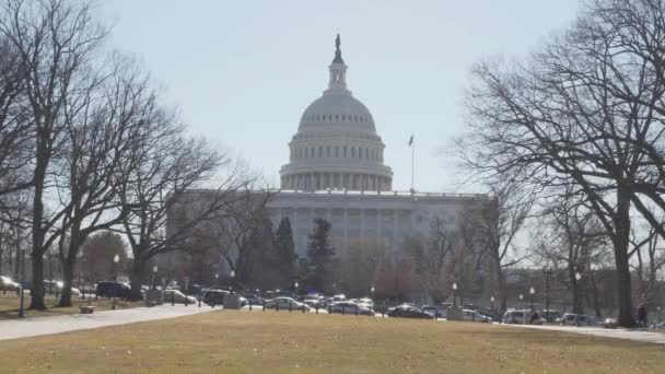 Edificio del Capitolio de Estados Unidos en Washington DC — Vídeos de Stock