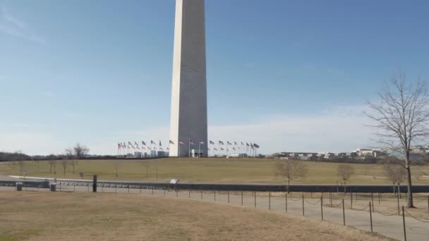 奥贝利斯克华盛顿纪念碑 美利坚合众国 — 图库视频影像