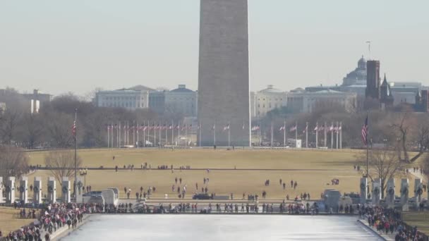 Washington monument obelisk vereinigte staaten von amerika — Stockvideo