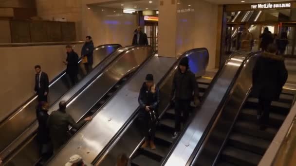 Wejście na dworzec Grand Central w Nowym Jorku — Wideo stockowe
