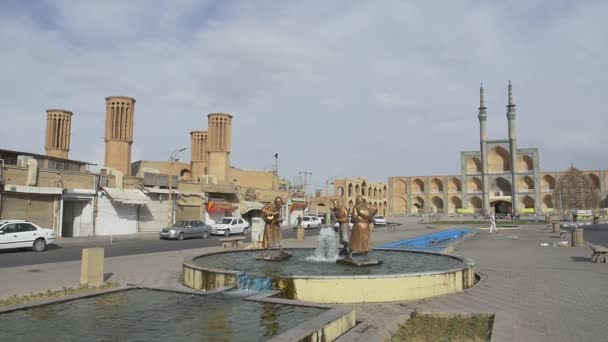 Windcatcher towers in Yazd — Stock Video