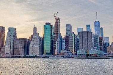 New York Manhattan gün batımı manzarası