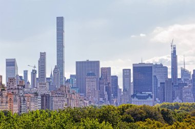 New York şehir merkezi Manhattan panoramik manzarası