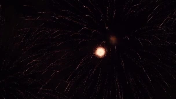 Zeitlupe beim Feuerwerk — Stockvideo