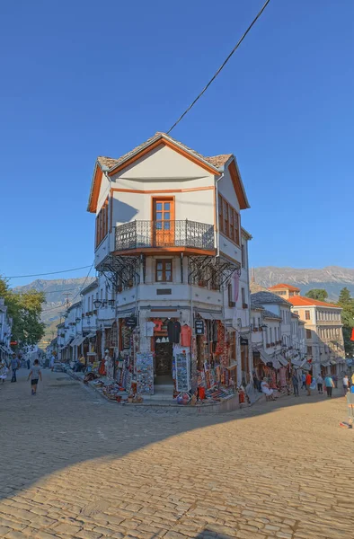 Gjirokaster atmosfera pacifica Patrimonio Mondiale UNESCO Albania — Foto Stock