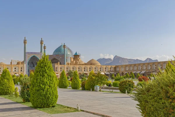 Θέα στο τζαμί Shah στην πλατεία Isfahan Imam — Φωτογραφία Αρχείου