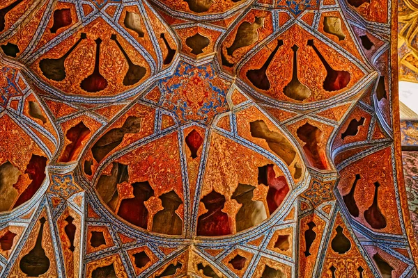 Detalle del techo del Palacio Ali Qapu — Foto de Stock