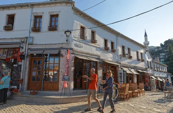 Gjirokaster atmosfera pacifica Patrimonio Mondiale UNESCO Albania — Foto Stock