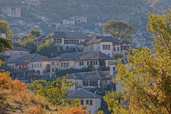 Staré město Gjirokaster UNESCO - světové dědictví v Albánii — Stock fotografie