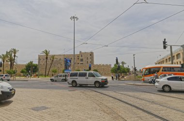 Kudüs 'ün batı kıyısındaki Tsahal Meydanı Eski Şehir