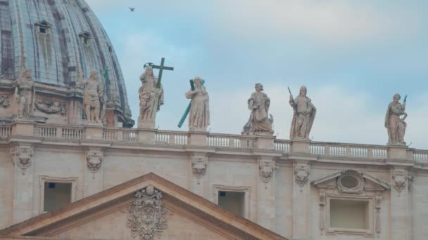 St. Peter square in Vatican — Stock Video