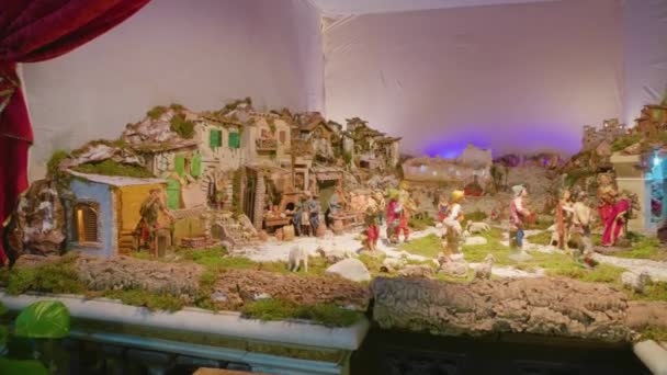 Presepe nella Chiesa di Santa Maria in Traspontina — Video Stock