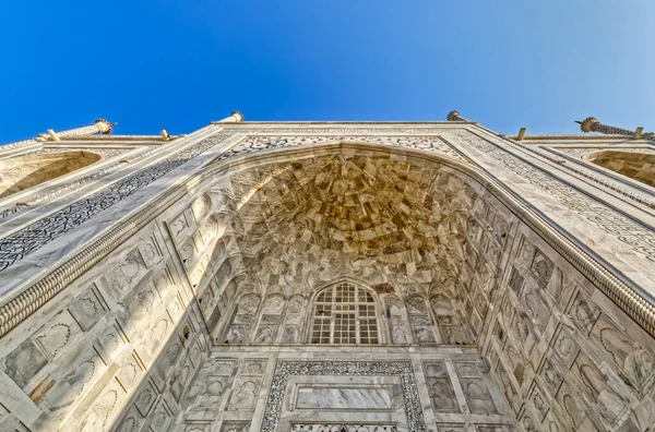 El detalle de la decoarción Taj Mahal, India —  Fotos de Stock