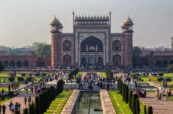 The Famous Taj Mahal的入口，印度 — 图库照片