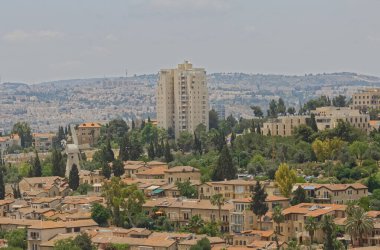 Kudüs 'ün yeni bölümünün görüntüsü