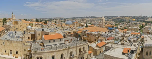Panoramic view of the old city of Jerusalem — Stock Photo, Image