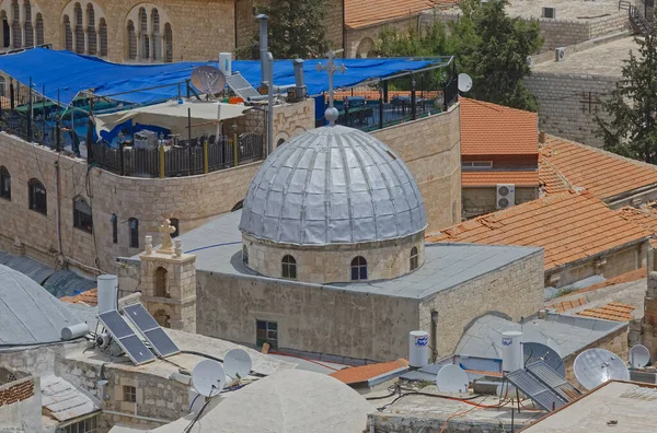 Iglesia de San Juan Bautista en la ciudad vieja de Jerusalén —  Fotos de Stock