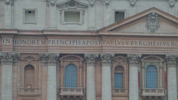 Plaza de San Pedro en Vaticano — Vídeos de Stock