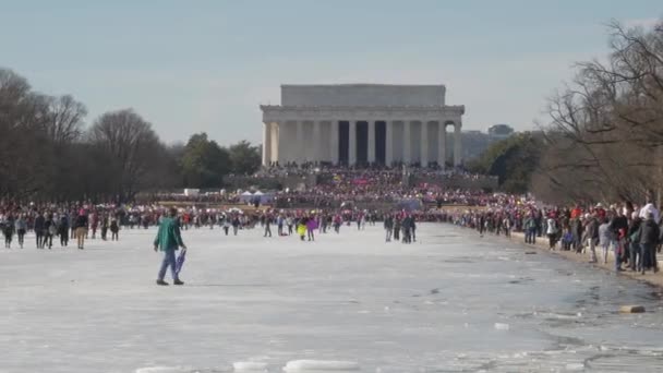 ワシントンDCアメリカのリンカーン記念館 — ストック動画