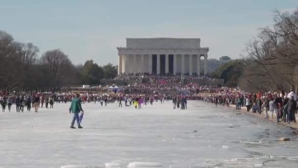 Lincoln Memorial Building in Washington D.C. USA — Stockvideo