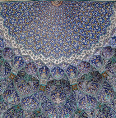 İsfahan Şah Cami giriş tavanı