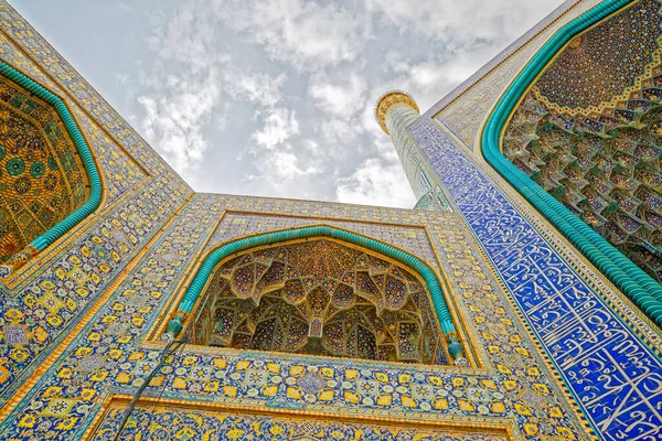 Entrada a la mezquita Isfahan Shah — Foto de Stock