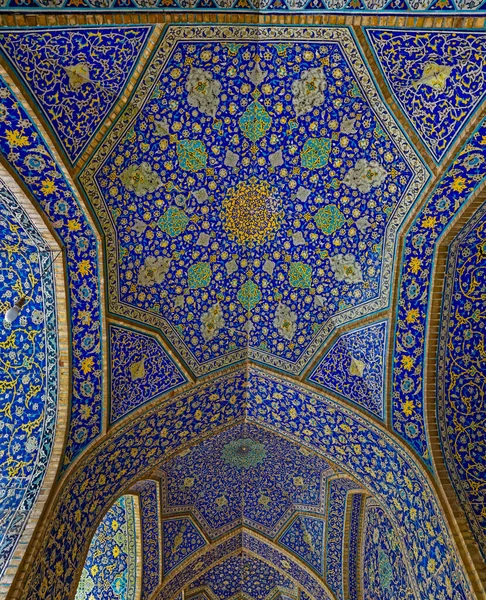 Mosquée Ispahan Shah plafond — Photo