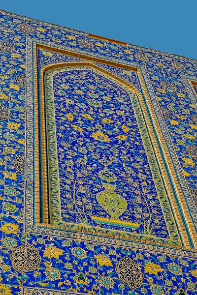 Isfahan Sjah Moskee Muur — Stockfoto