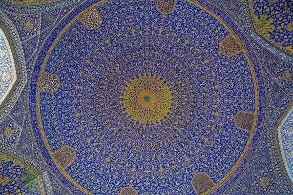 Isfahan Shah Moskee plafond — Stockfoto