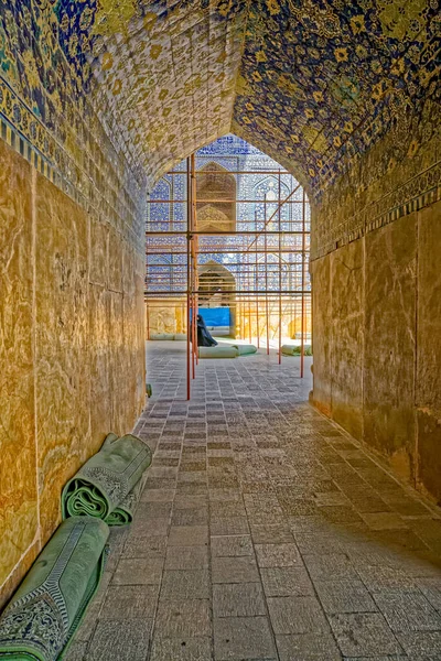 Isfahan Shah Moskee passage — Stockfoto