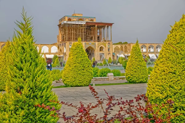 Замок Ісфахан Імам Сквер Алі Капу — стокове фото