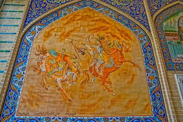 Ali Qapu Palace tile painting — Stock Photo, Image