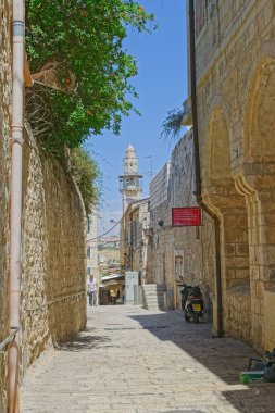 Yeni Kapı yakınlarındaki Kudüs 'teki Hristiyan mahallesi.