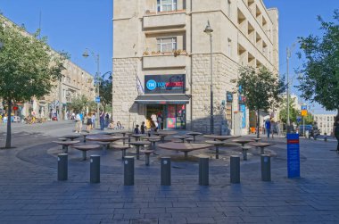 Kudüs 'teki Jaffa caddesindeki Shoter Meydanı.