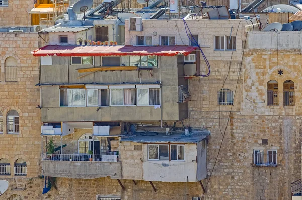 Zona residencial en la ciudad vieja de Jerusalén — Foto de Stock