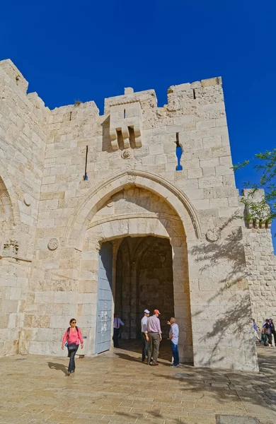 Jaffa gate em jerusalem — Fotografia de Stock