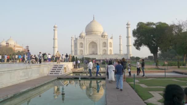 De Taj Mahal, India — Stockvideo