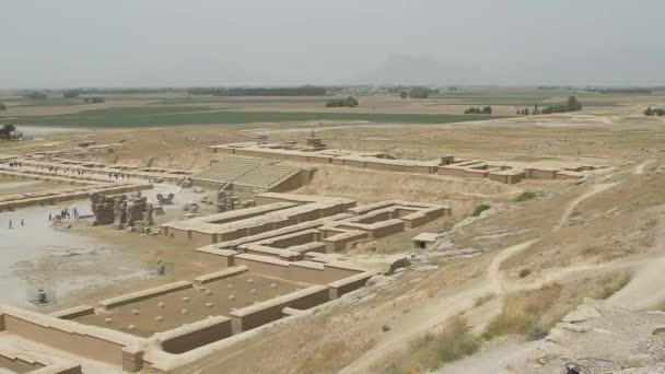 Persepolis ruins panoramic view — Stock Video