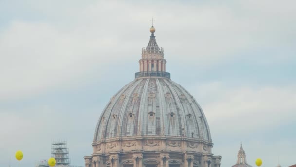 St Peter torget i Vatikanen — Stockvideo