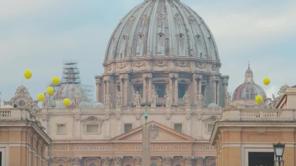Plaza de San Pedro en Vaticano — Vídeo de stock